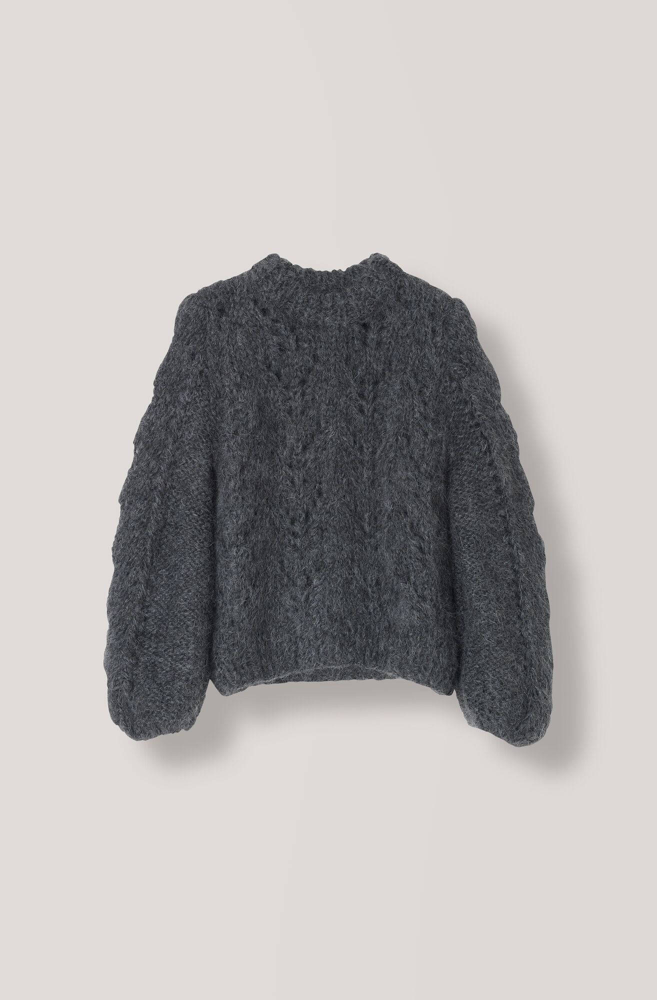 The Julliard Mohair Pullover, Ebony Melange The Julliard Mohair Pullover, Ebony Melange, hi-res