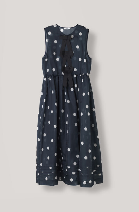 Seneca Silk Maxi Dress, Total Eclipse, hi-res