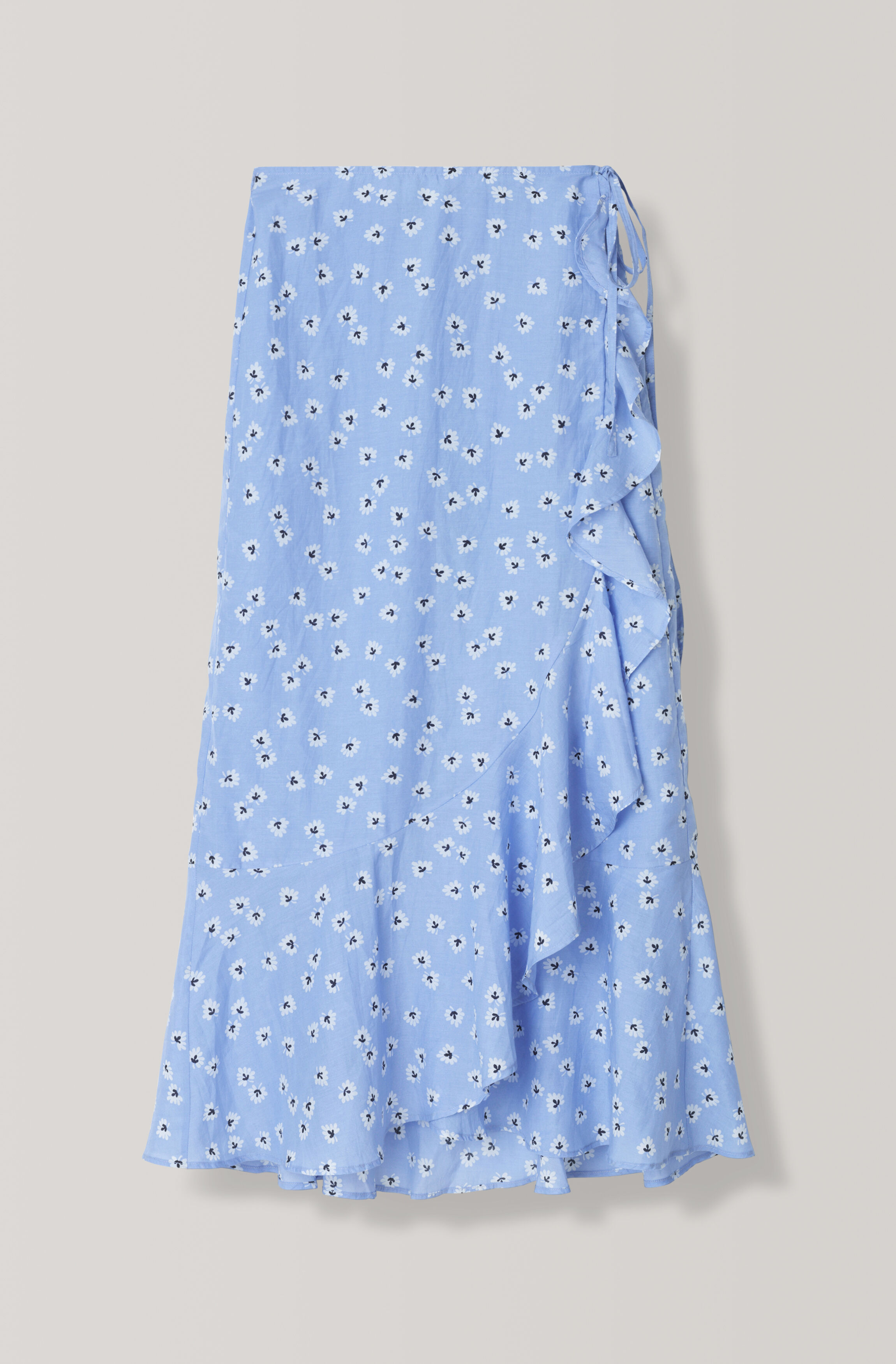 ganni beacon wrap dress