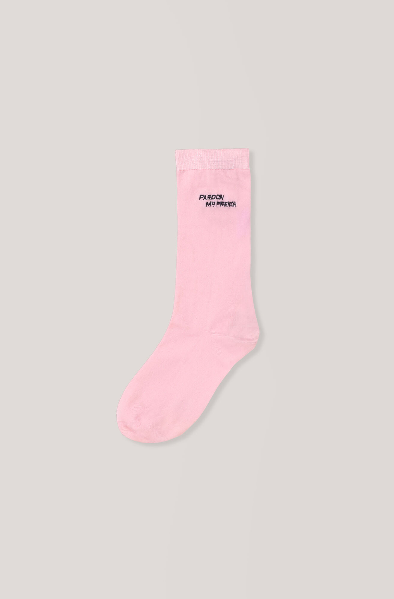 Classon Embroidery Ankle Socks, Pardon, Sea Pink Classon Embroidery Ankle Socks, Pardon, Sea Pink, hi-res
