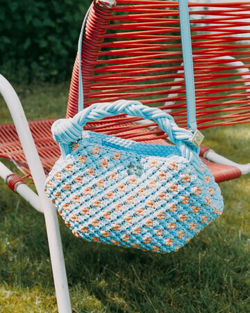 GANNI Mini Bou bag in crochet
