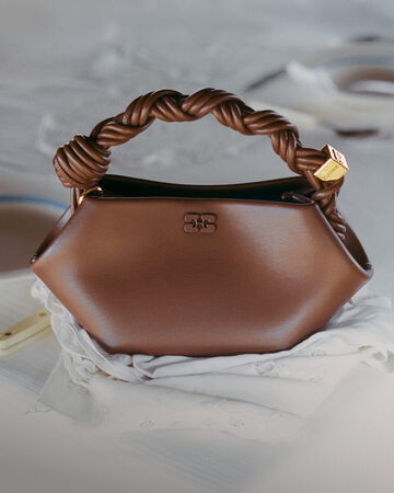 GANNI Mini Bou bag in Brown