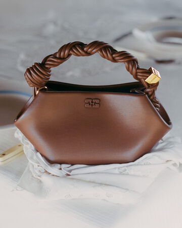 GANNI Mini Bou bag in Brown