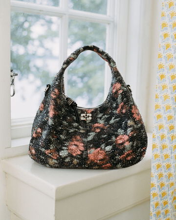 GANNI Mini Hobo bag with embelishments