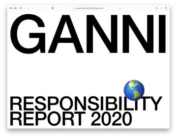 GANNI Responsibility Report 2020