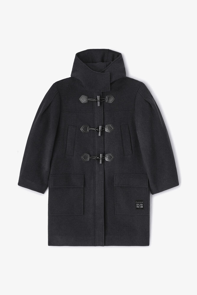Wool Duffle Coat, Demitasse