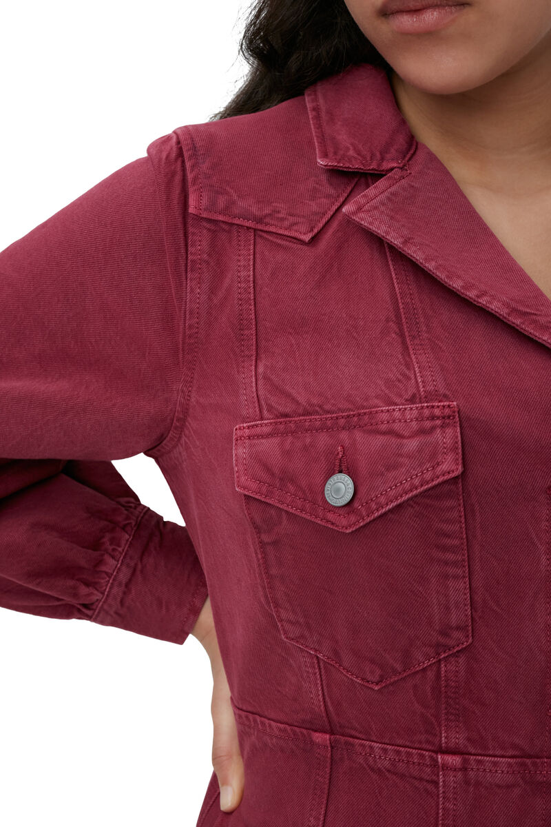 Midi-skjortklänning, in colour Natural Tawny - 4 - GANNI