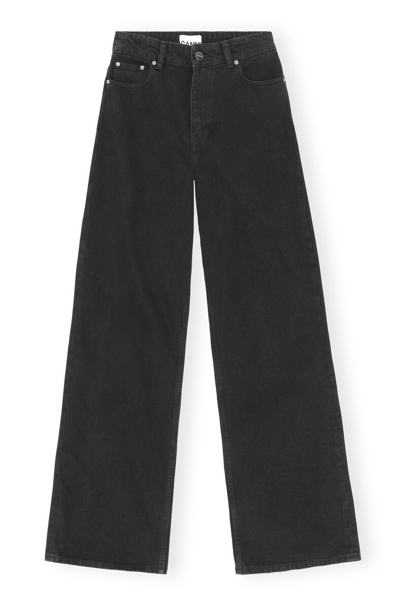 Jean Magny, Cotton, in colour Washed Black/Black - 1 - GANNI