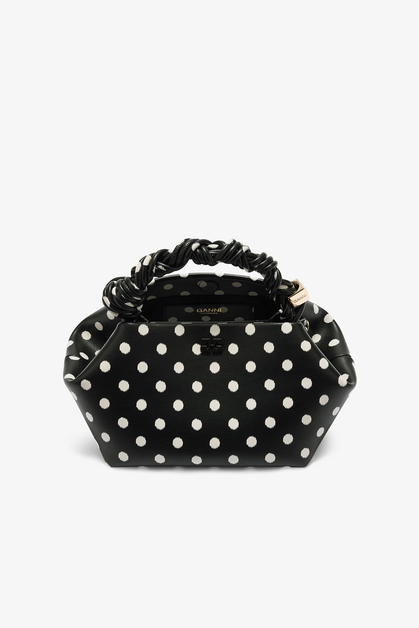 Polka-Dot Small Bou Bag, in colour Black - 3 - GANNI