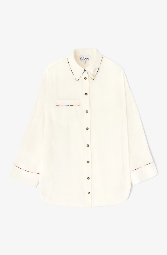Fluid Modal Raglan Shirt, Egret