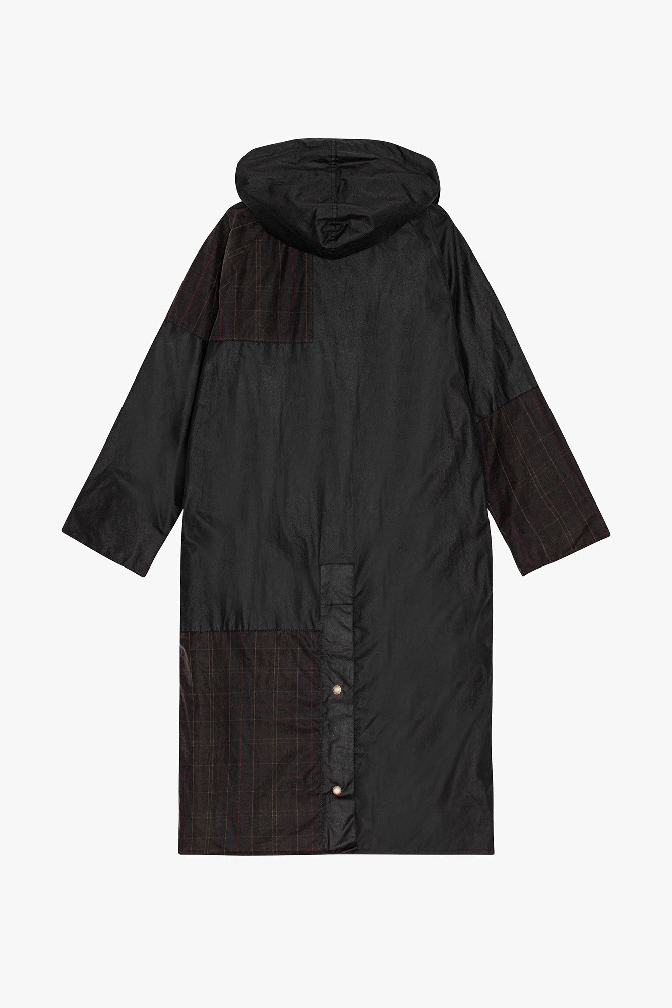 GANNI x Barbour Burghley Wax Jacket, Cotton, in colour Sky Captain - 2 - GANNI