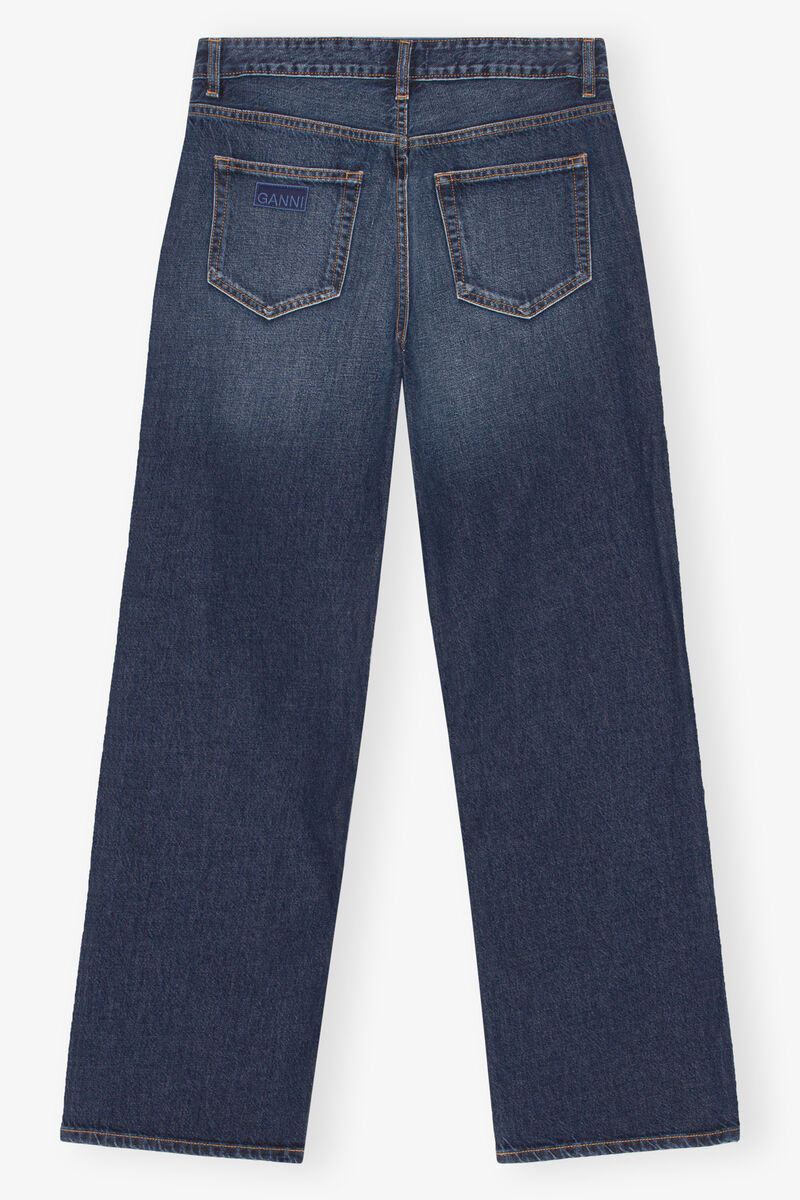 Dark Blue Izey Jeans, Cotton, in colour Dark Blue Vintage - 2 - GANNI