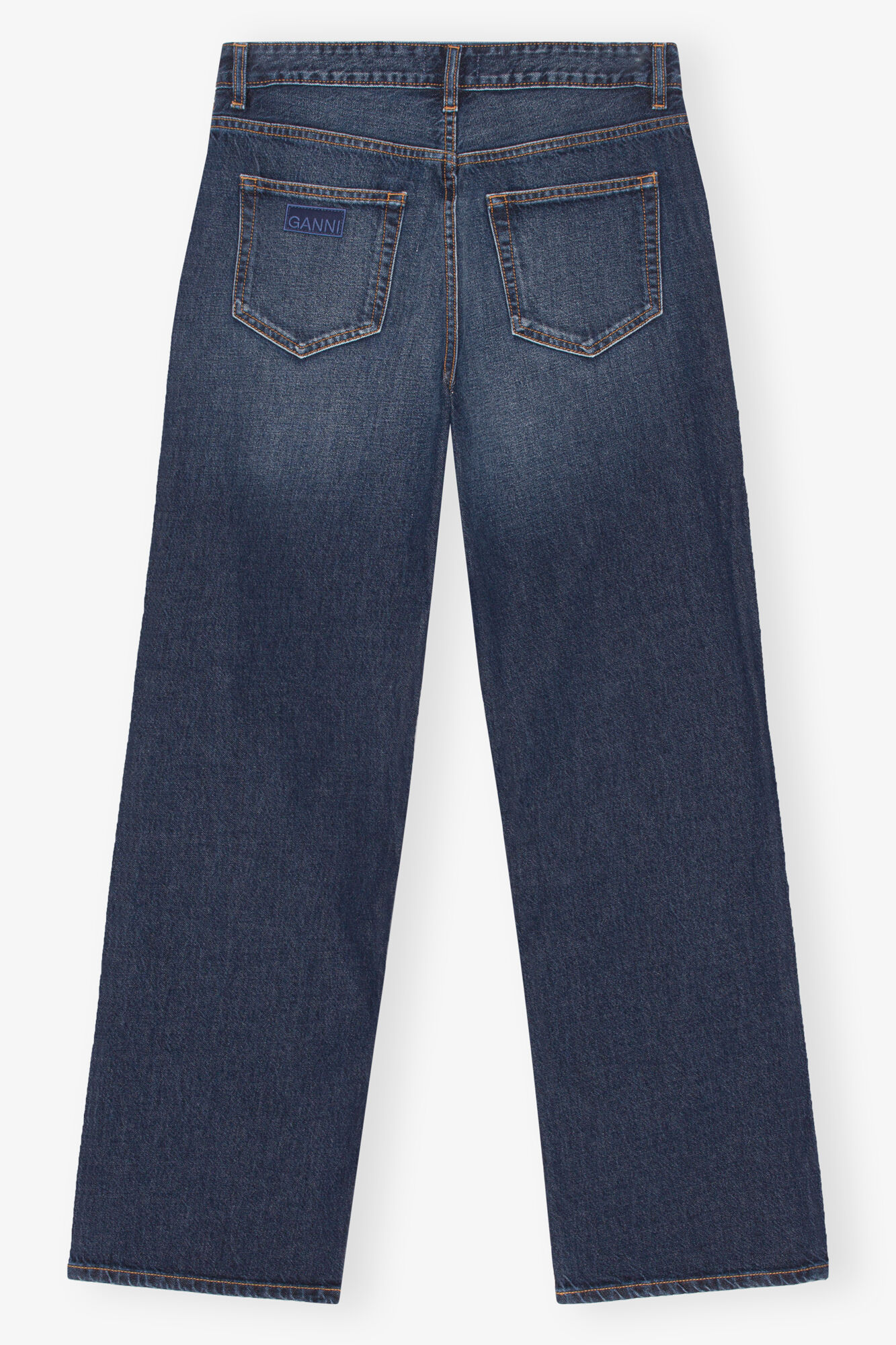 Dark Blue Izey Jeans, Cotton, in colour Dark Blue Vintage - 2 - GANNI