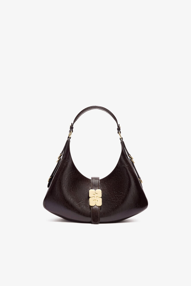 Small Kat Bag in Brown Shine, Demitasse