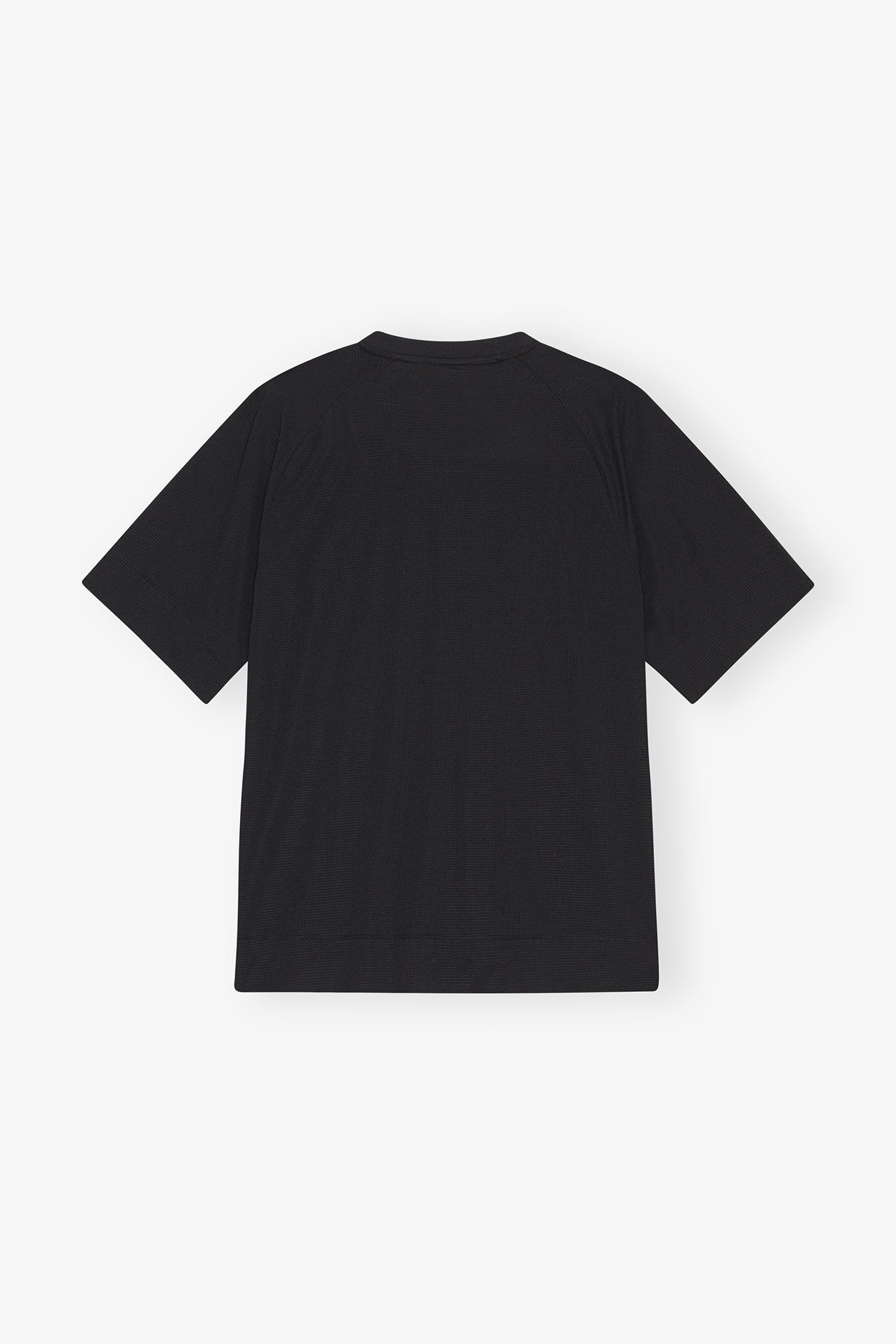 Active Mesh T-shirt, Elastane, in colour Black - 2 - GANNI
