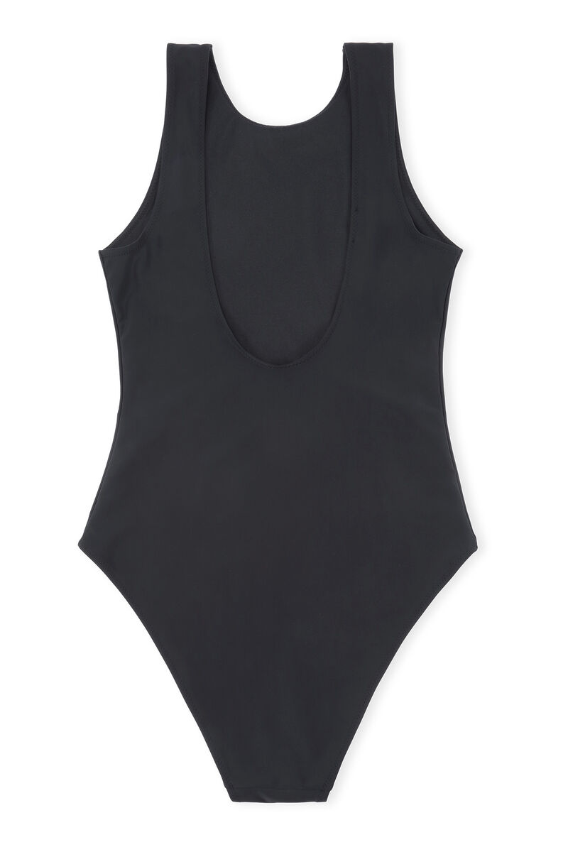 Sporty badedragt, Elastane, in colour Black - 2 - GANNI