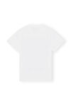 Flower University Of Love T-shirt, Cotton, in colour Bright White - 2 - GANNI