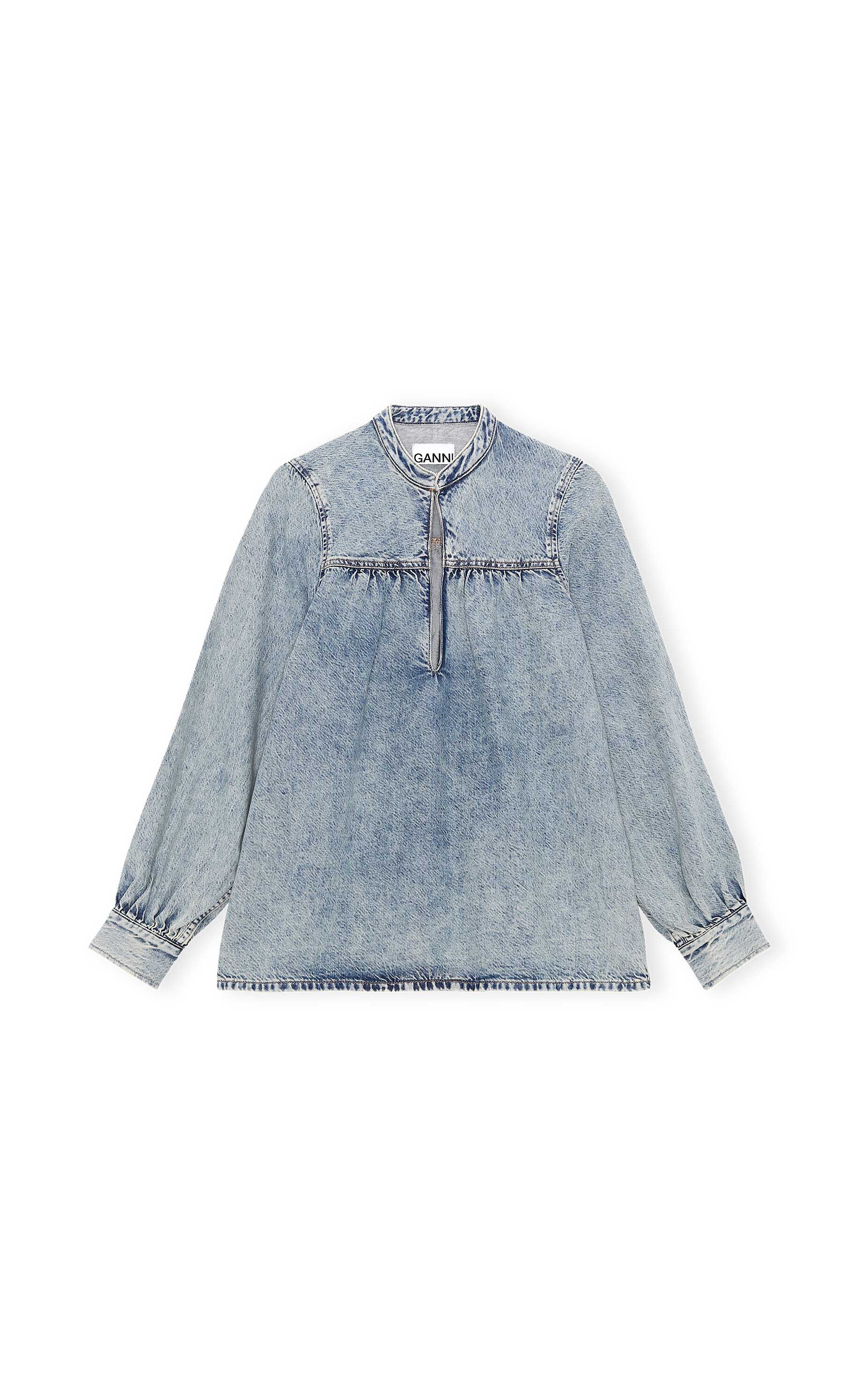 Tint Wash Denim Blouse | GANNI SE