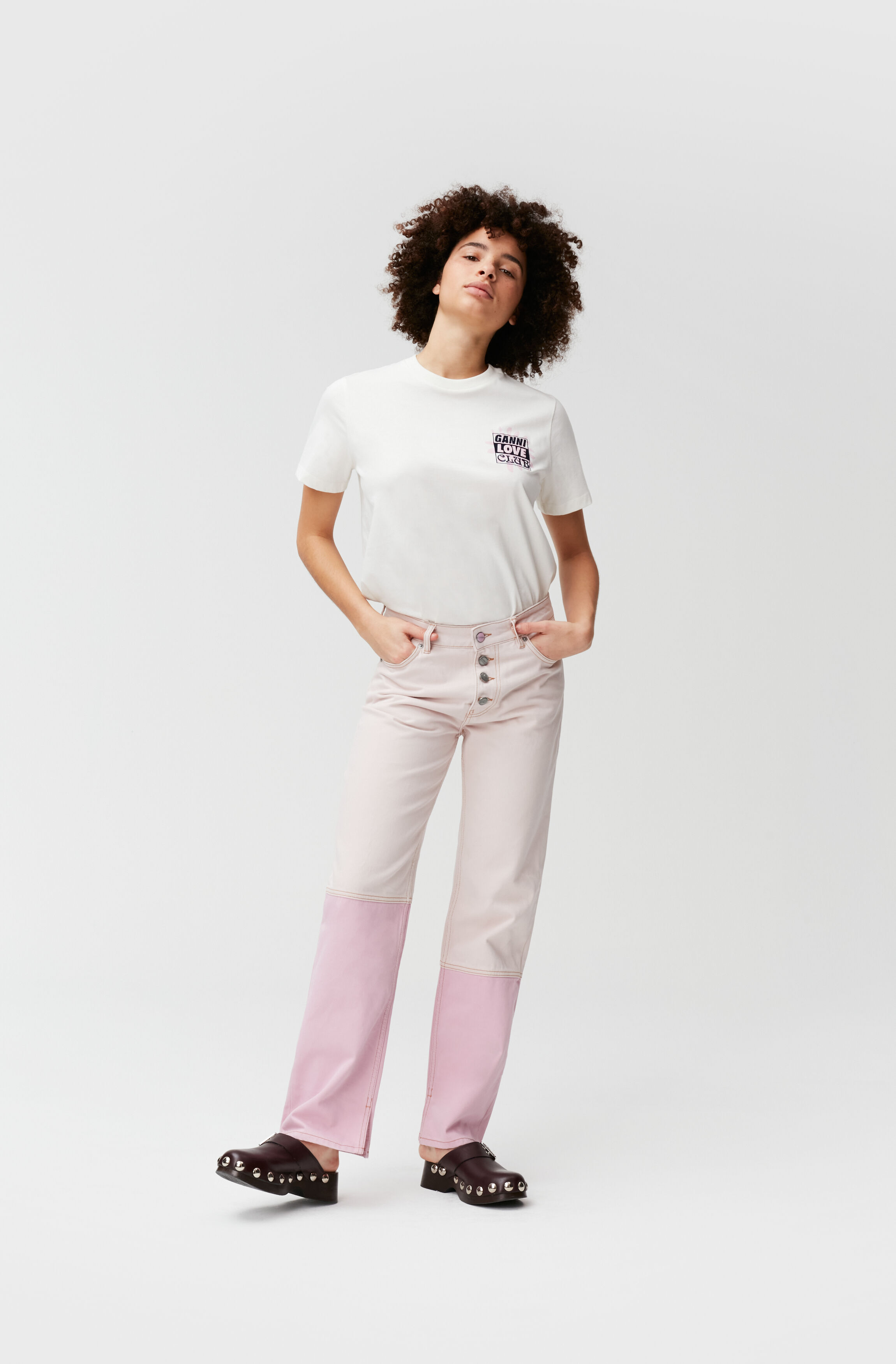Light Lilac Lovy Jeans | GANNI