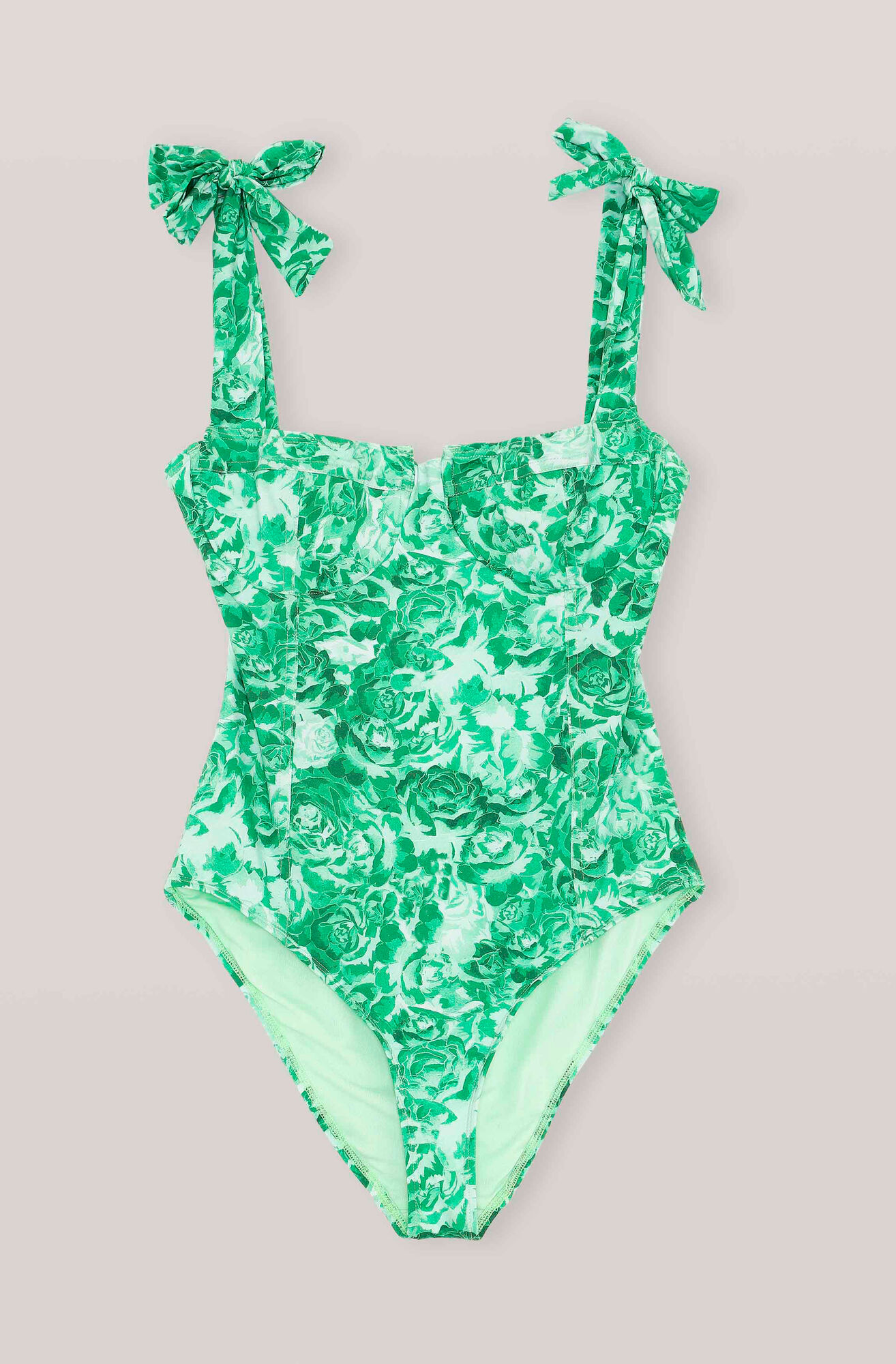 GANNI Recycled Fabric Swimwear Underwire Swimsuit ( 87.00 EUR ) | Shop ...