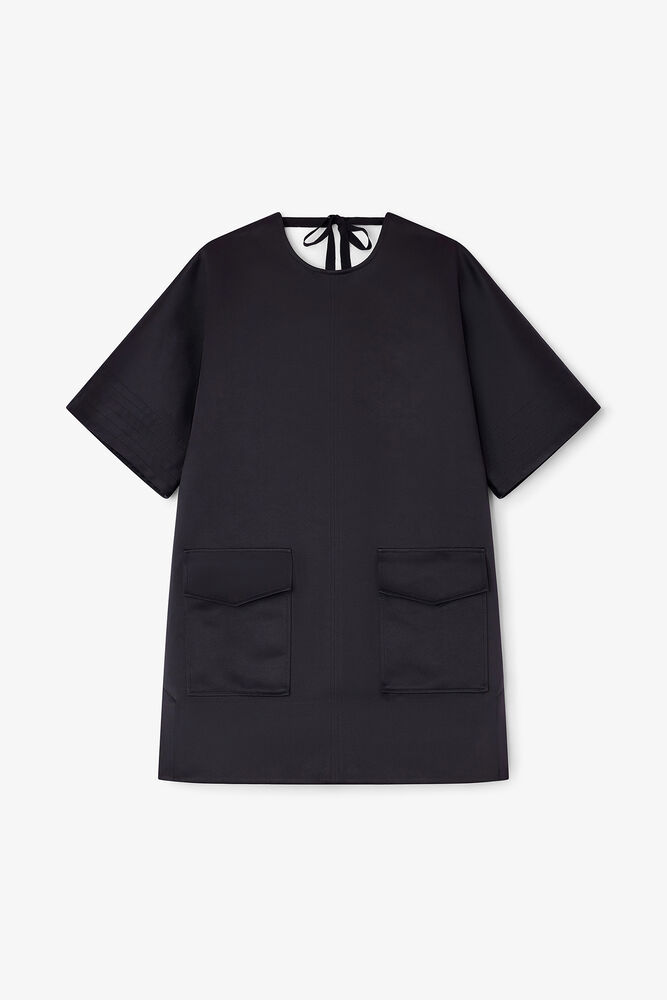 Black Kimono Dress, Black