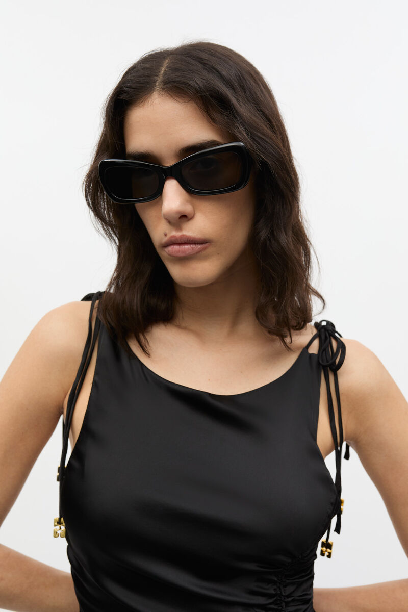 GANNI x Ace & Tate Brooke Sunglasses, Acetate, in colour Black - 1 - GANNI