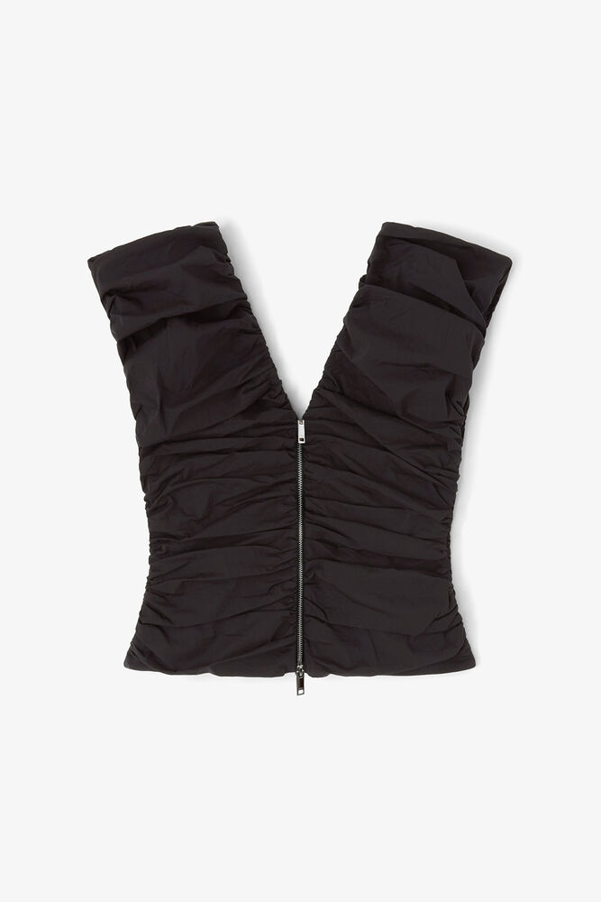 Haut fronc&eacute; noir, Black