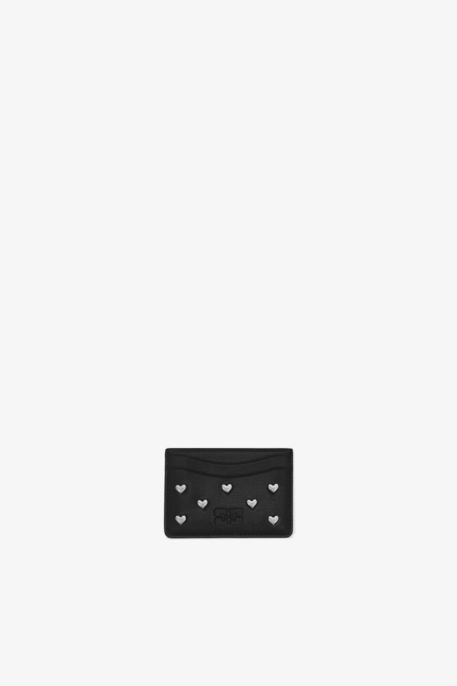 Bou Card Holder in Black, Black