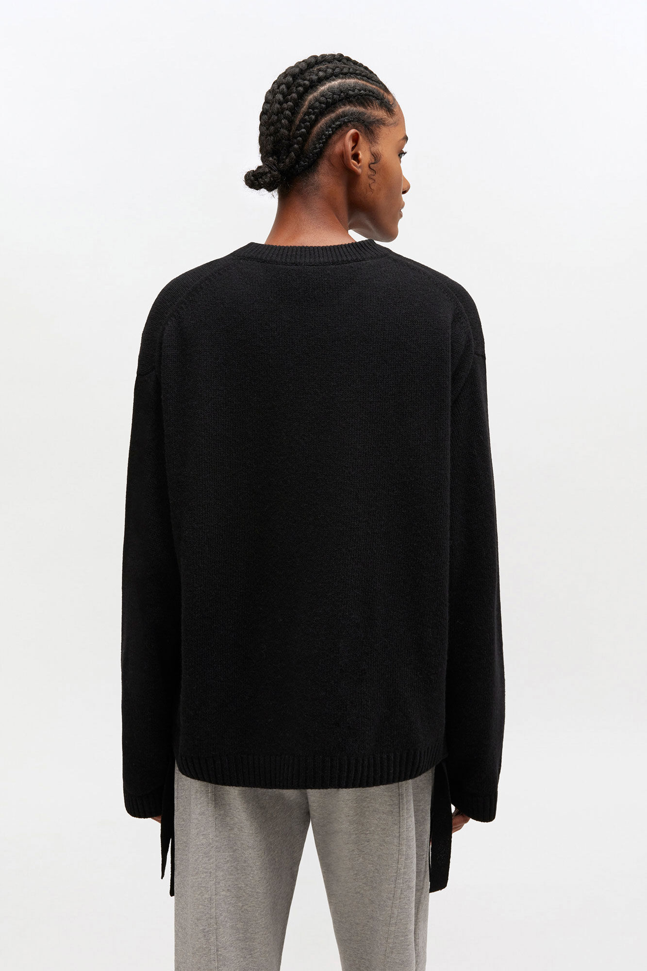 Wool Mix Jumper, Wool, in colour Black - 3 - GANNI