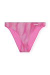 Low-Rise Brief Bikini Bottom, Elastane, in colour Dreamy Daze Phlox Pink - 1 - GANNI