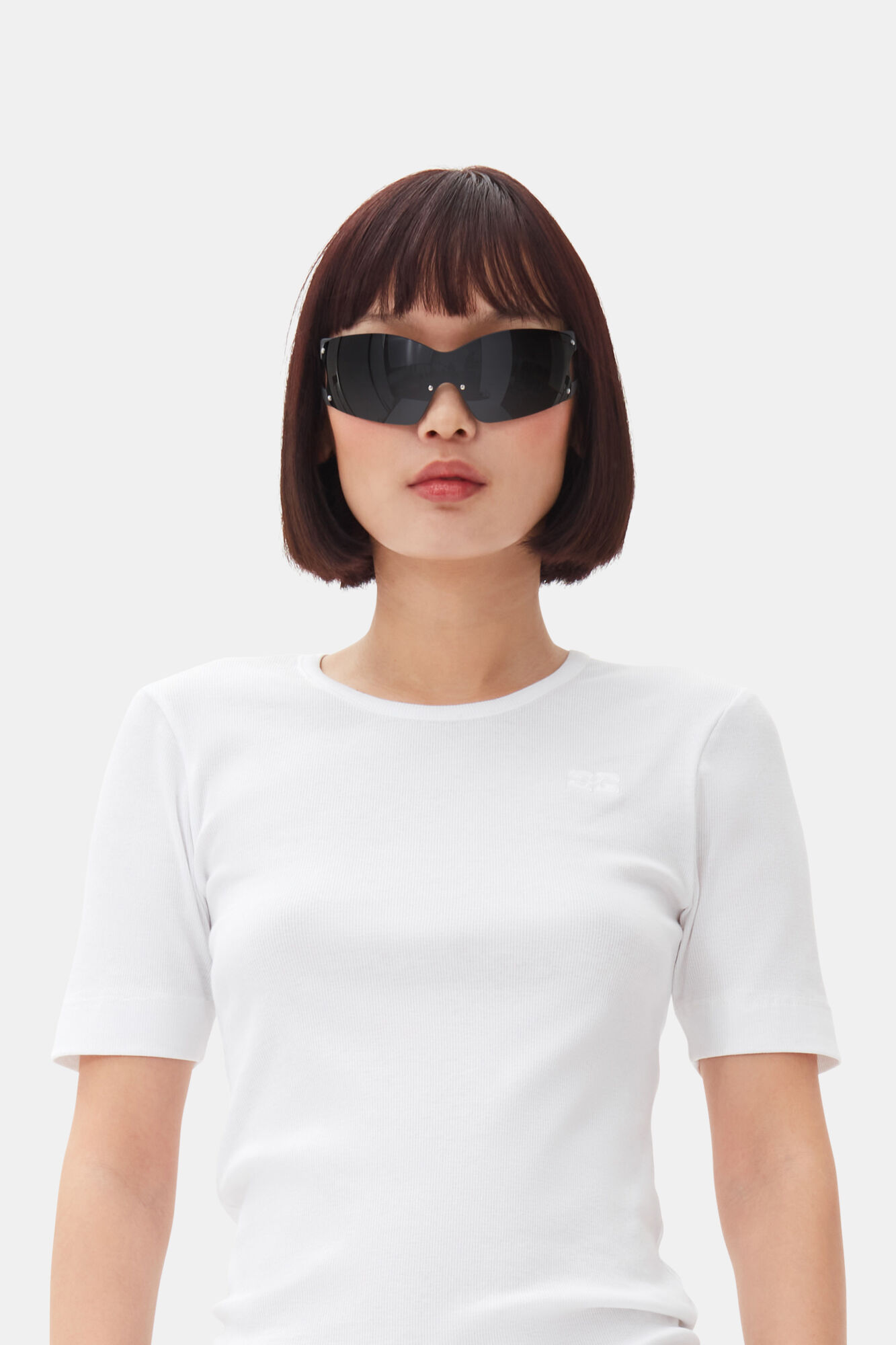 GANNI x Ace & Tate Black Noel Sunglasses, Iron, in colour Black - 1 - GANNI