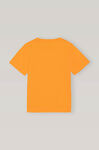 Thin Software Jersey O-neck T-shirt, Cotton, in colour Bright Marigold - 2 - GANNI