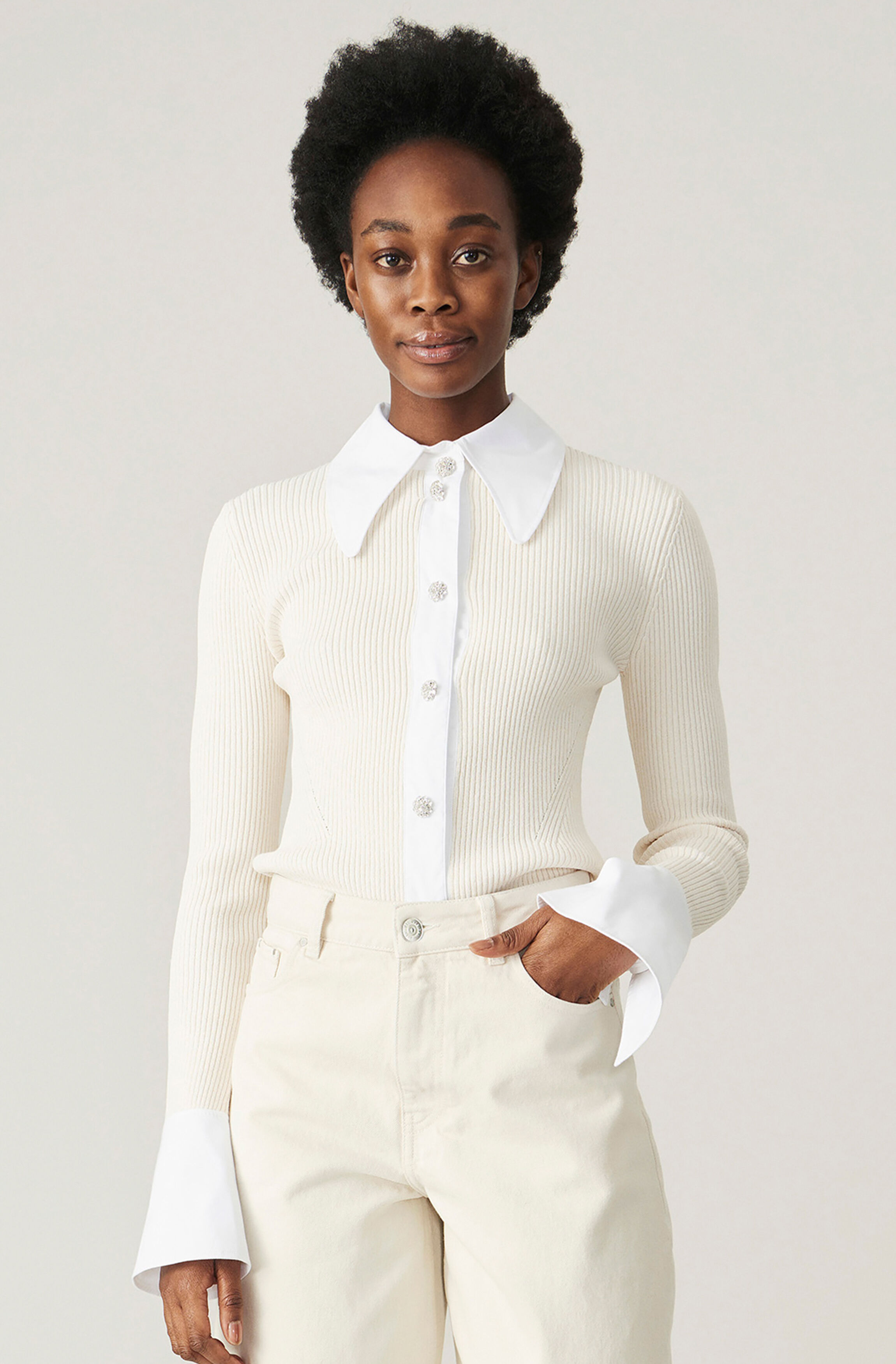 ganni vanilla ice dress