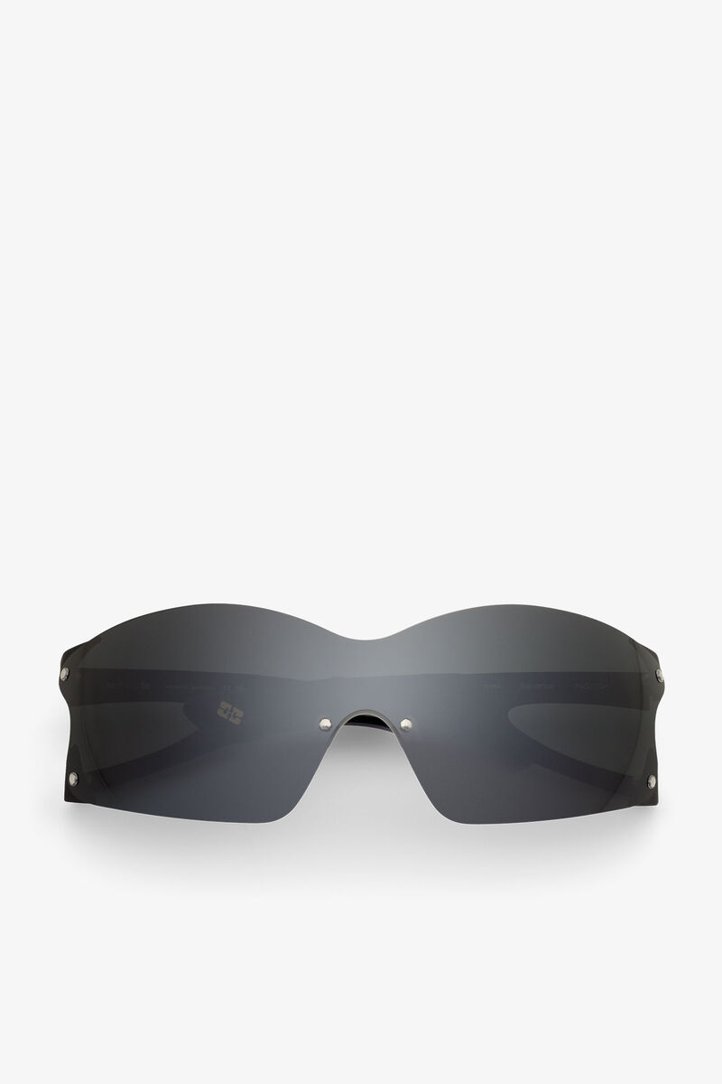 GANNI x Ace & Tate Black Noel Sunglasses, Iron, in colour Black - 1 - GANNI