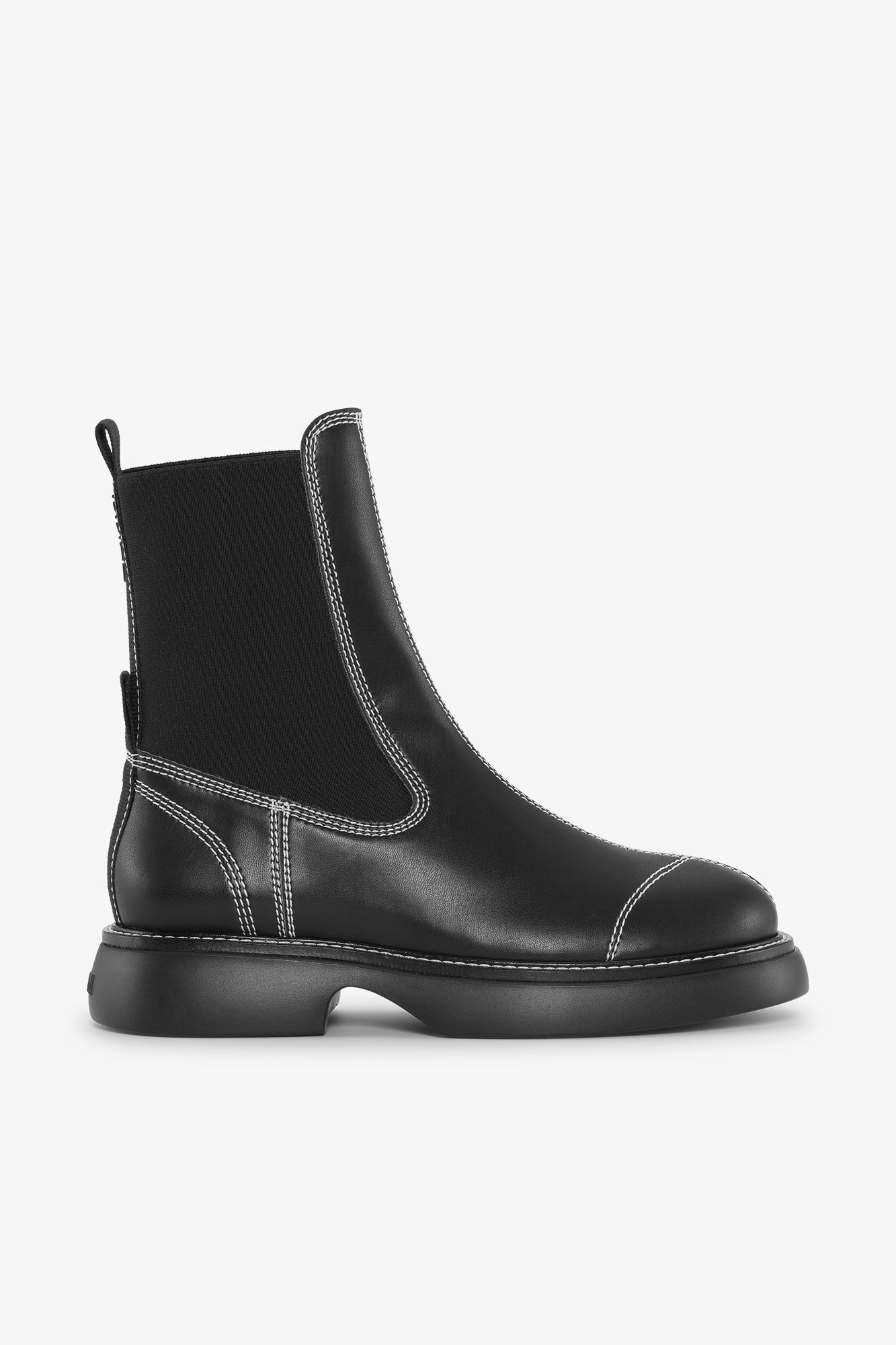 Black EVA Black Everyday Mid Chelsea Boots | GANNI US
