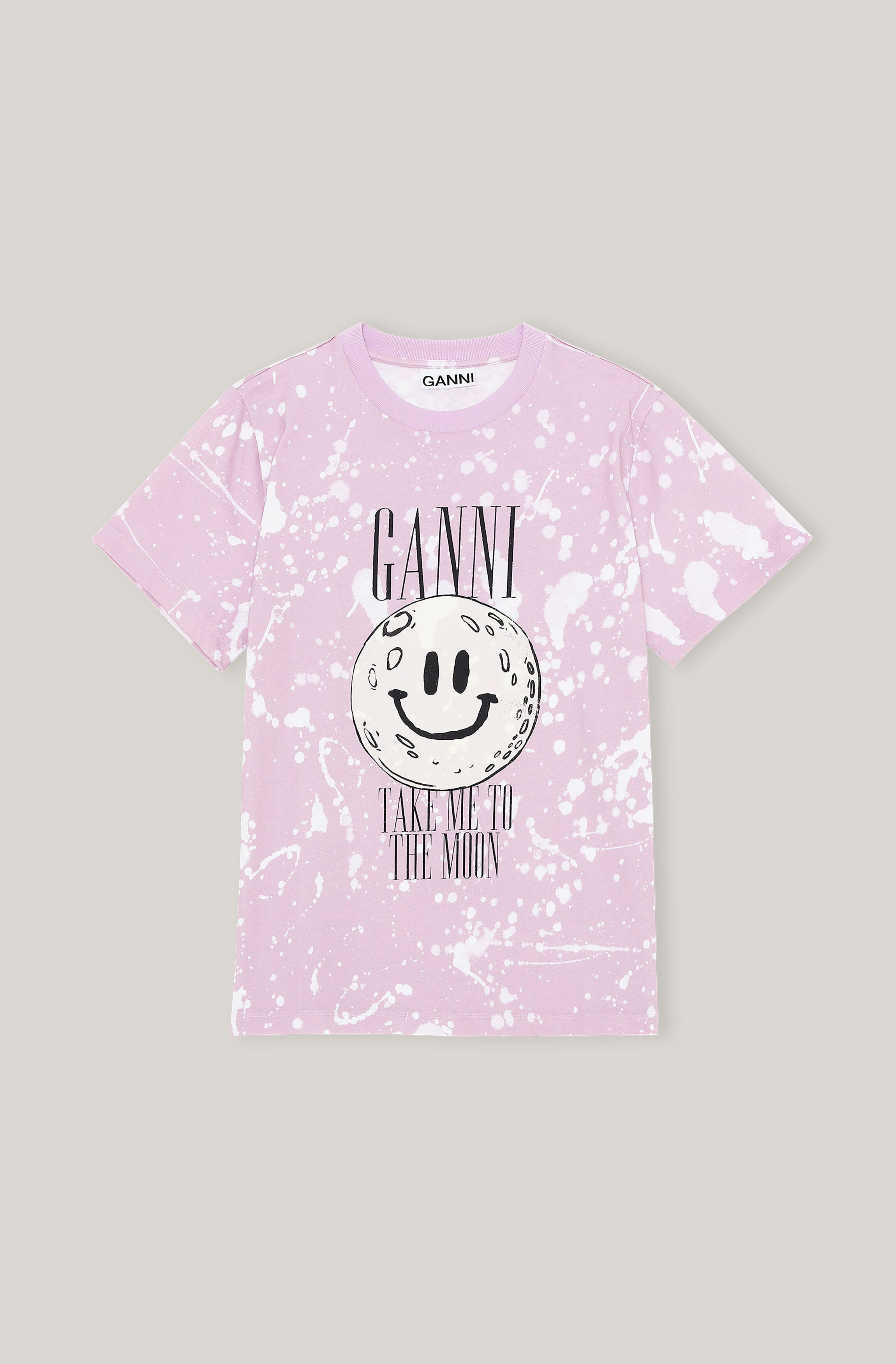 Pink ganni t shirt clearance