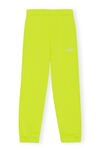 Sweatpants, Cotton, in colour Lime Popsicle - 1 - GANNI