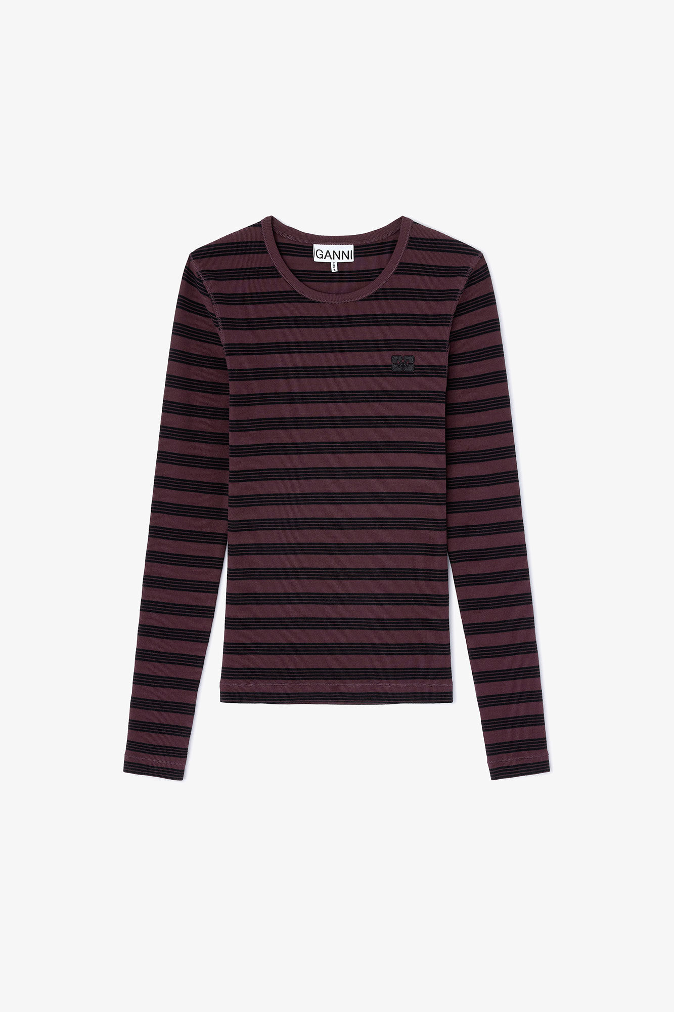 Stripe Rib Longsleeve | GANNI US