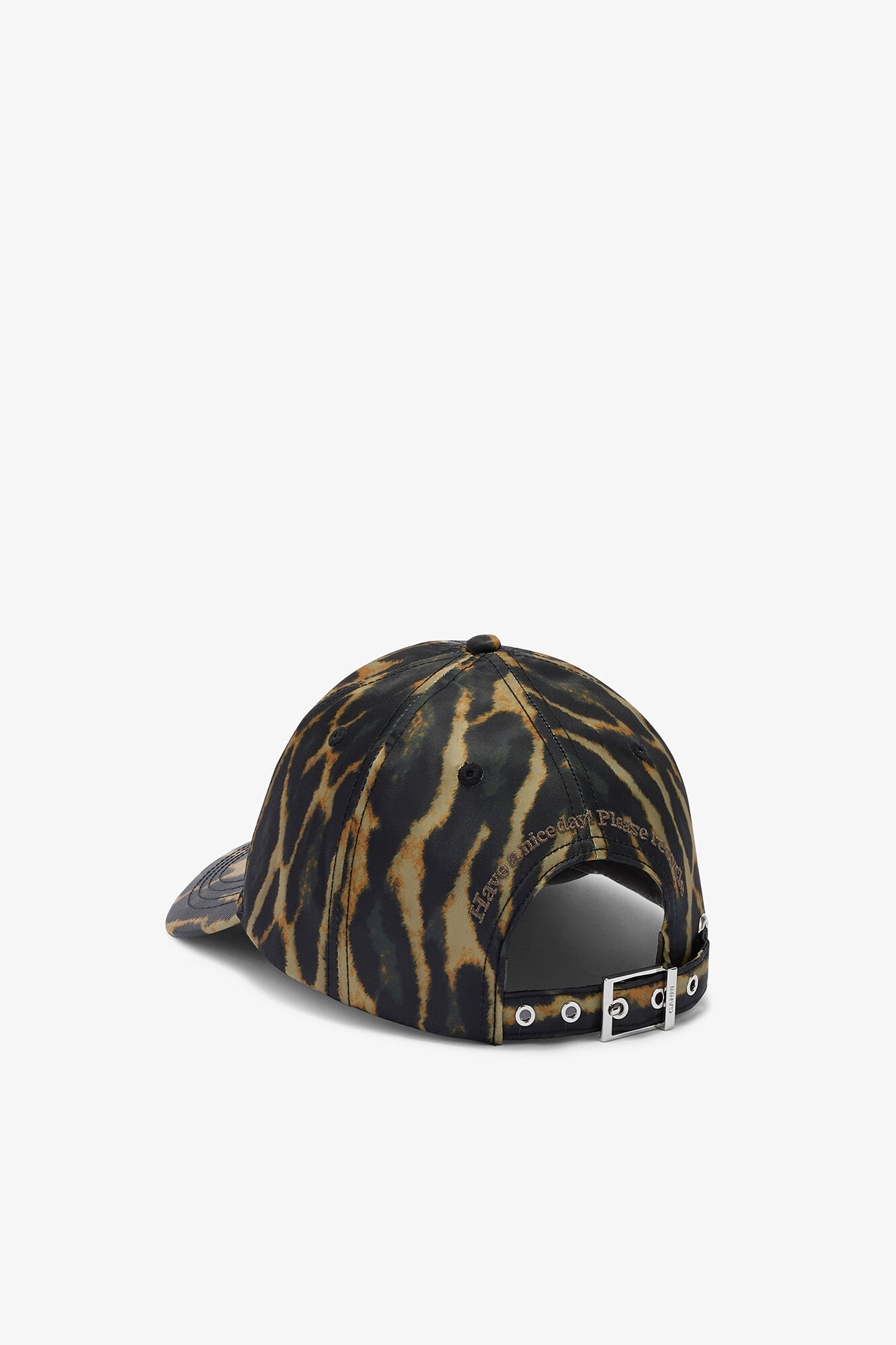 Printed Nylon Cap, Recycled Nylon, in colour Boa - 2 - GANNI