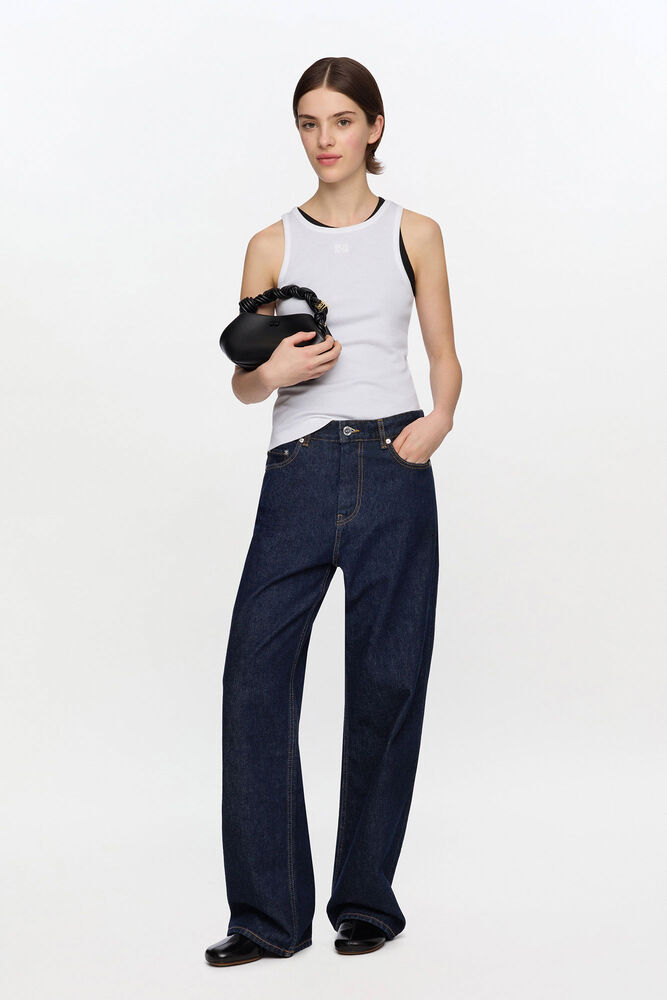 Izey Jeans in Dark Rinse Denim, Rinse