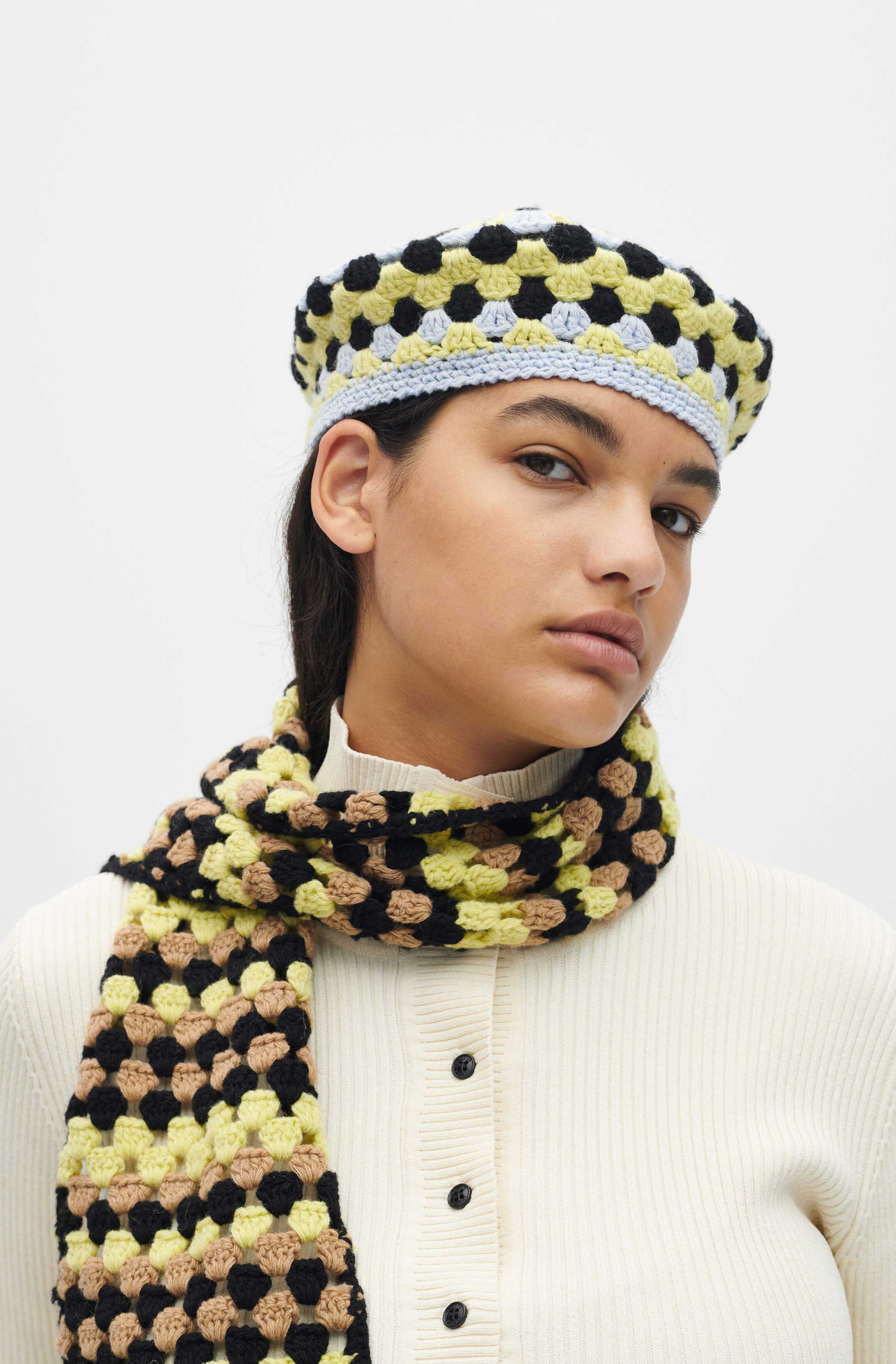 Crochet Beret | GANNI US
