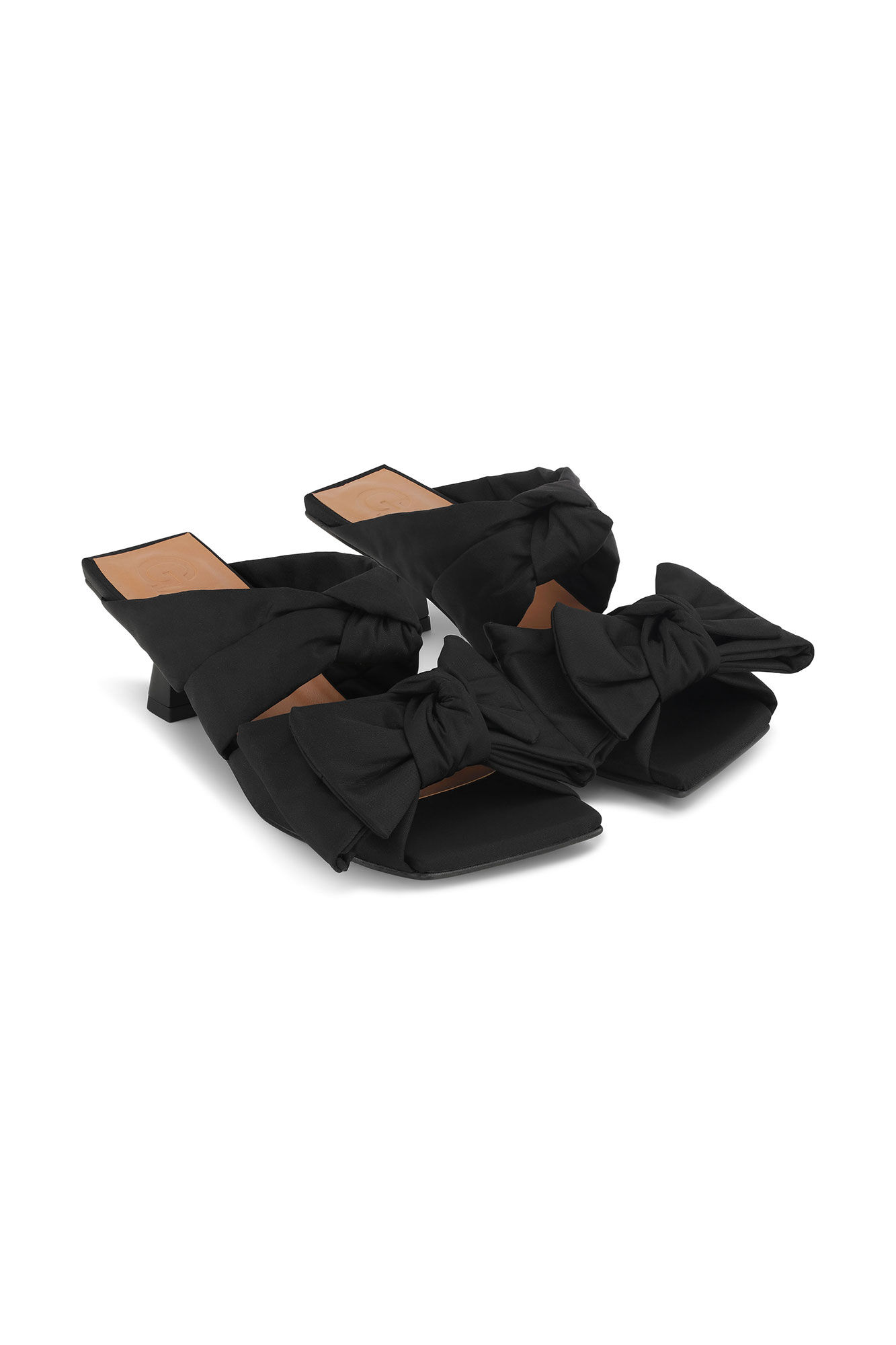 Soft Bow Kitten Heel Sandals