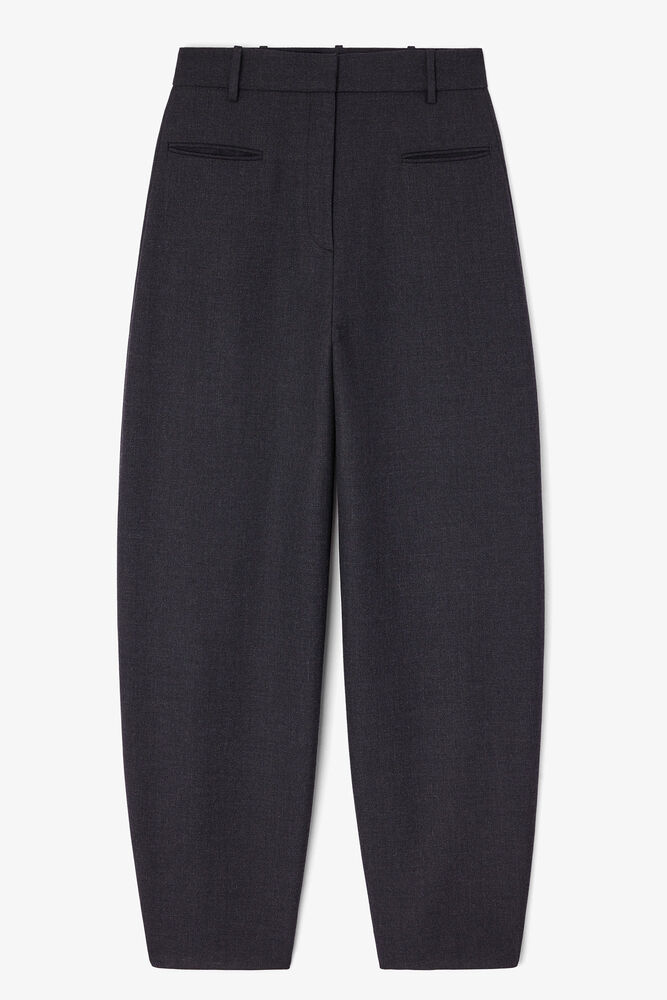 Grey Wool Suiting Trousers, Phantom