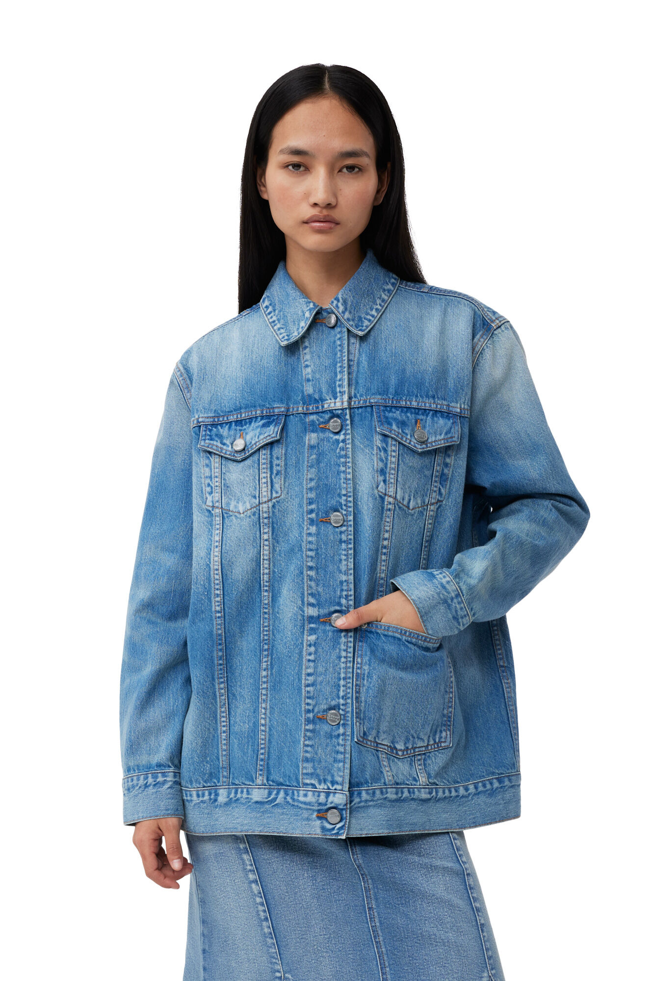 OVS Solid colour denim jacket Light Wash | Womens Jackets • Lacolinapadel