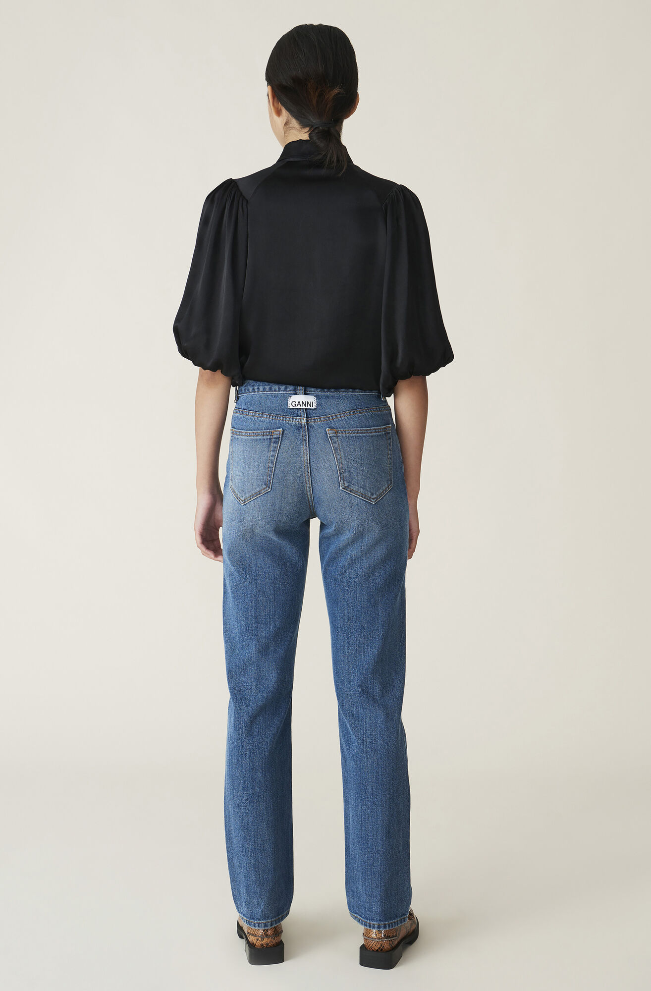 Ganni Basic Denim High Waisted Jeans 1599 00 Dkk Shop Your New Basic Denim High Waisted Jeans At Ganni Com