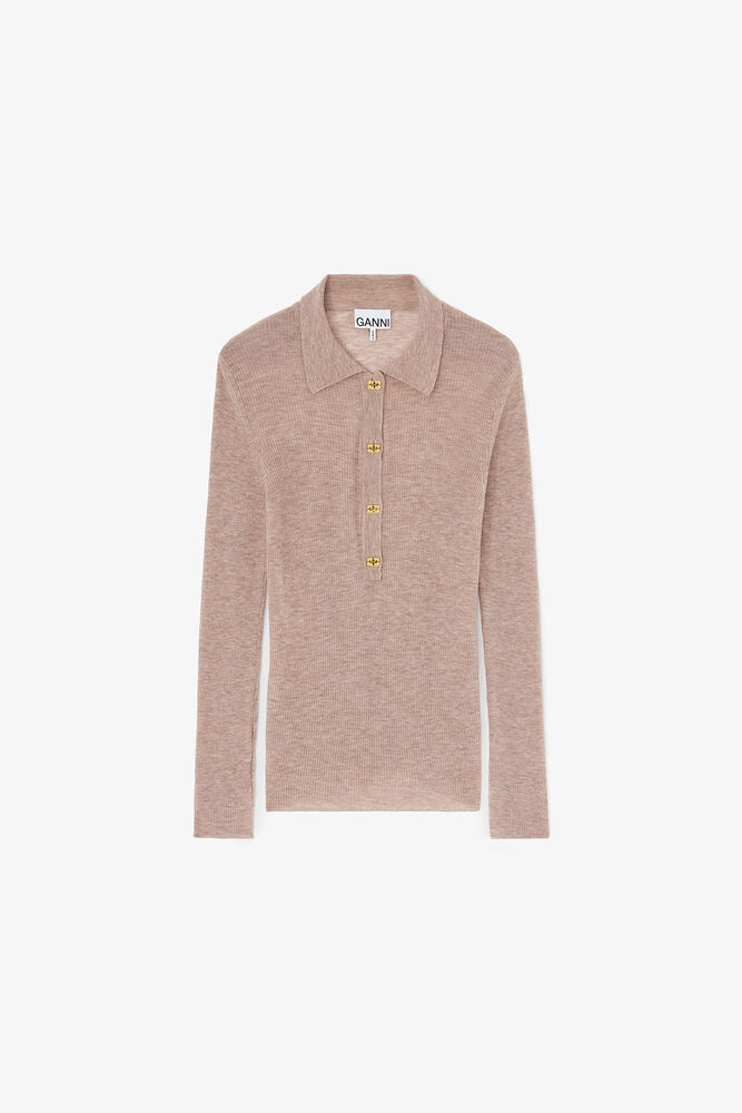 Polo en laine transparente, Safari