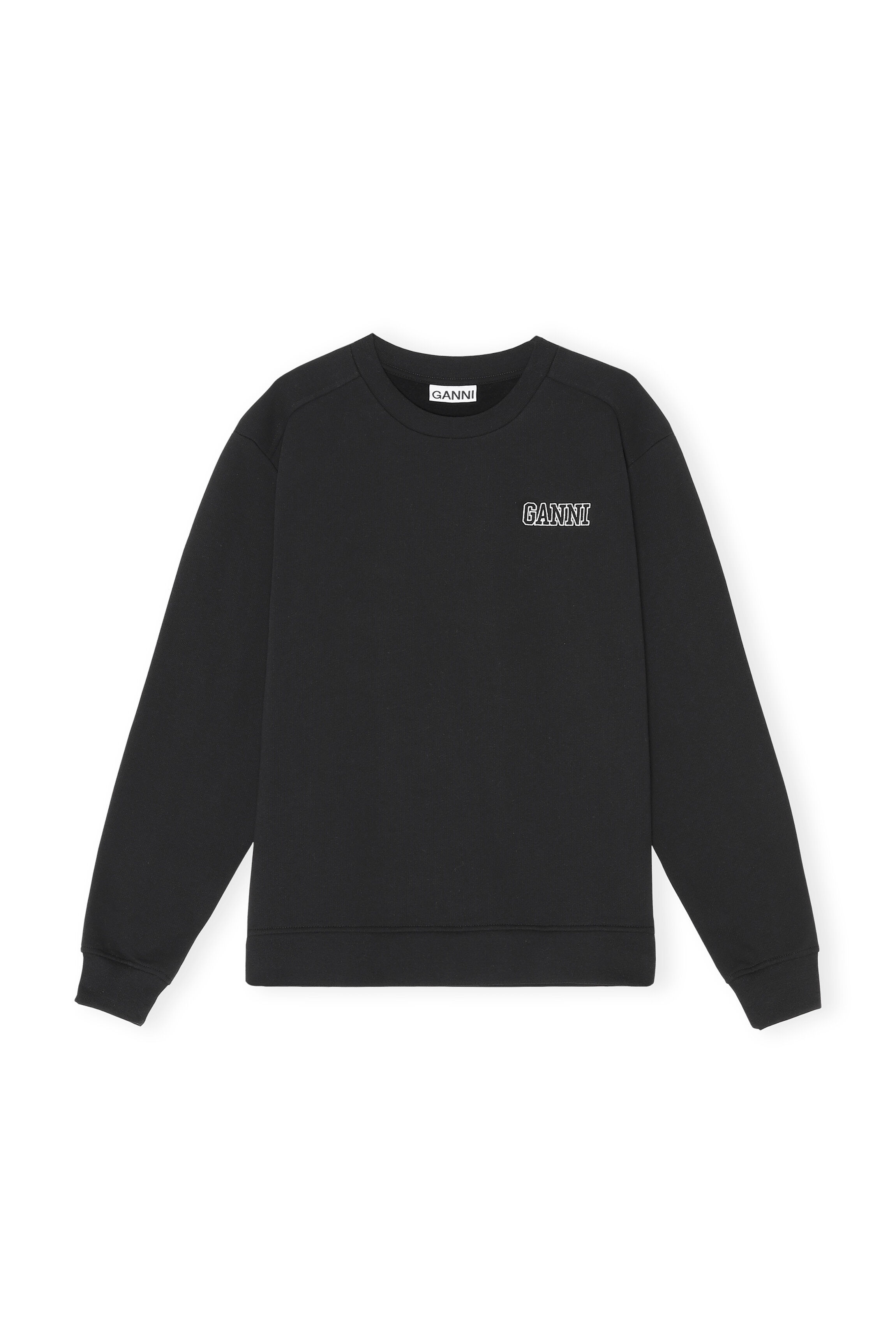 Ganni black sweatshirt clearance