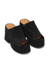 Retro Mules, Recycled Polyester, in colour Black - 3 - GANNI