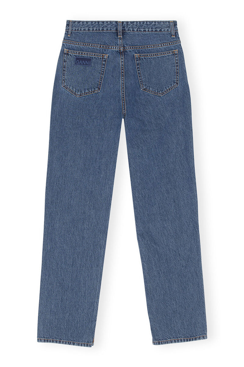 Figni Jeans , in colour Mid Blue Stone - 2 - GANNI