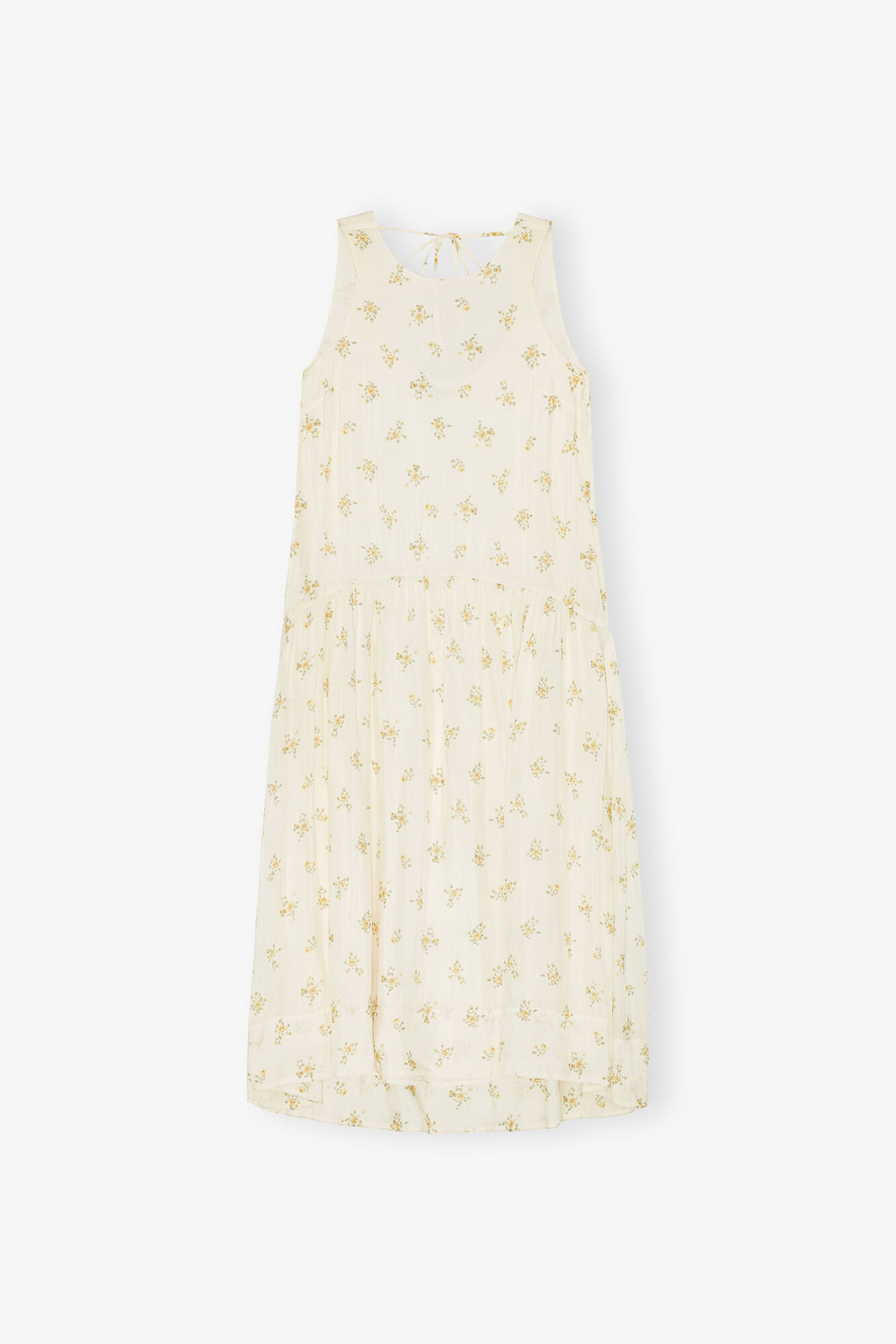 White Floral Dress | GANNI US